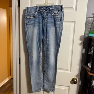 Silver Jeans Suki Mid Skinny in Classic Blue